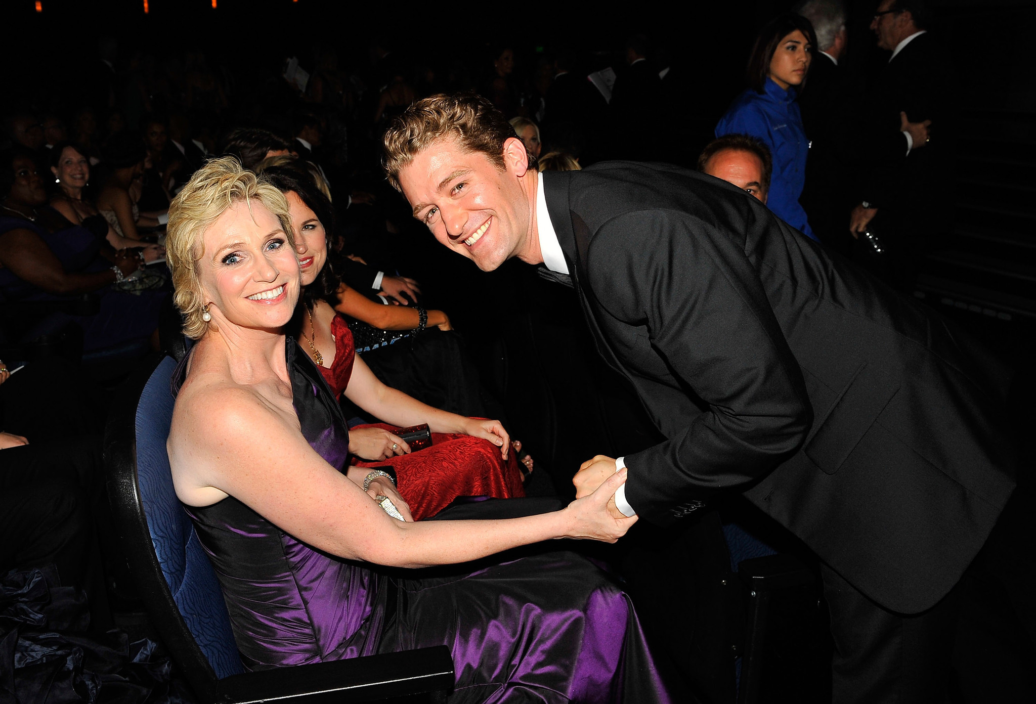 Jane Lynch and Matthew Morrison