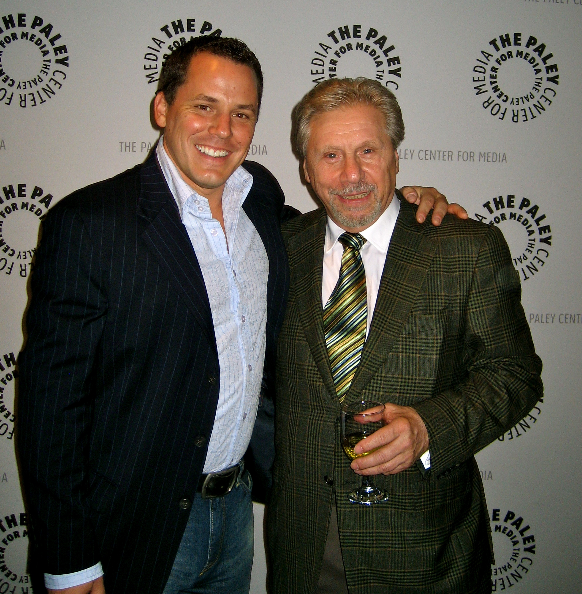 With Robert Walden at the 30 anniversary retrospective of the Lou Grant show.