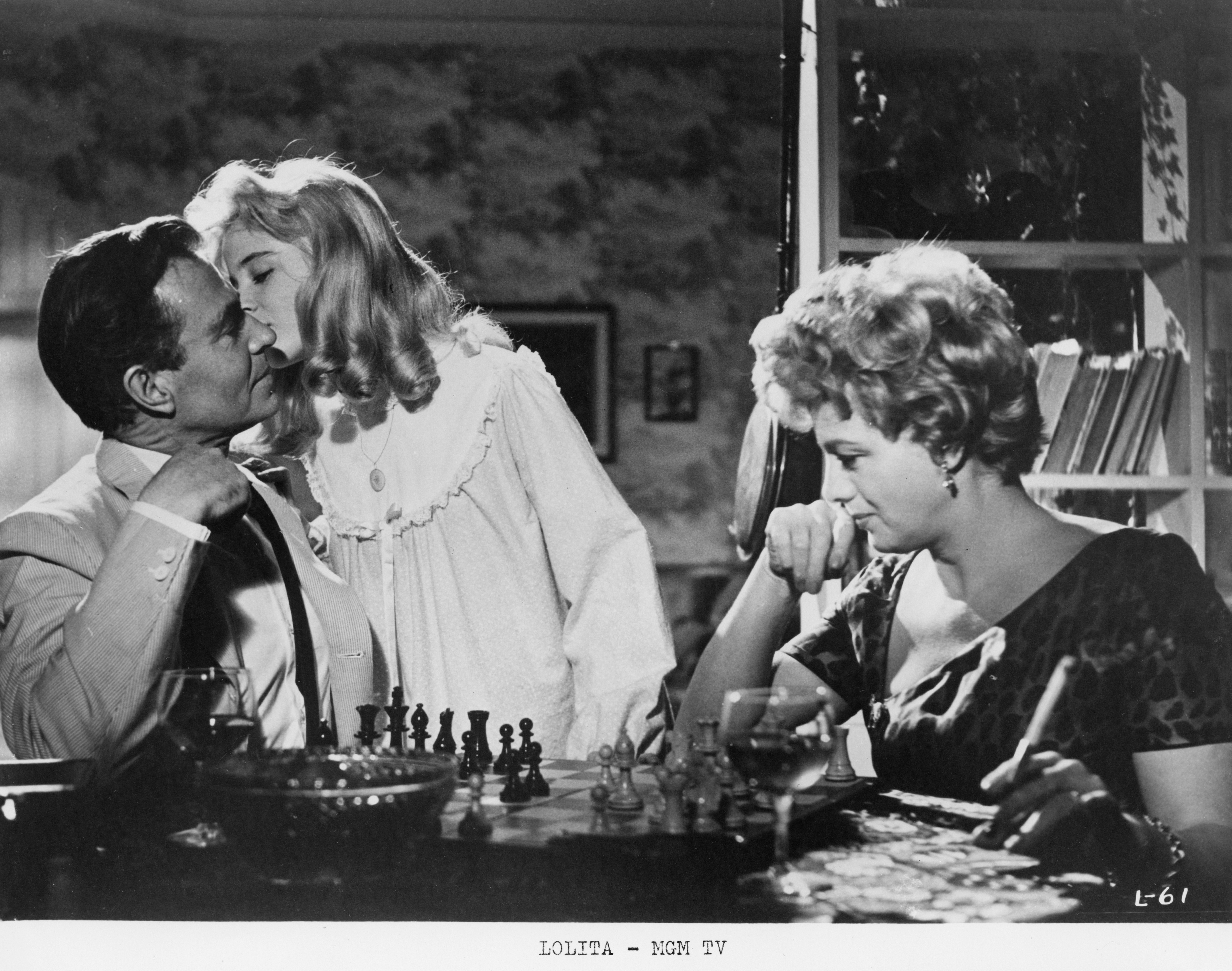 Still of James Mason, Shelley Winters and Sue Lyon in Lolita (1962)