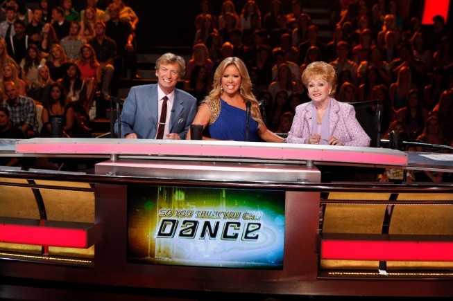 Still of Debbie Reynolds, Nigel Lythgoe and Mary Murphy in So You Think You Can Dance (2005)