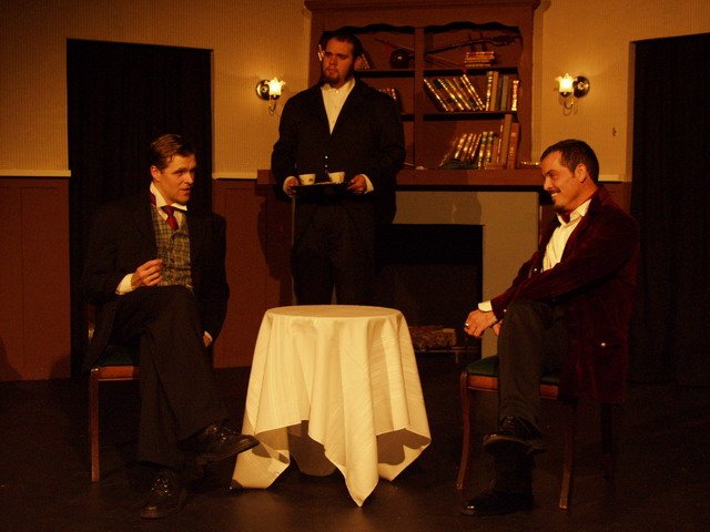 As Baron Hans Gruner in Sherlock Holmes & the Dangerous Game at the Long Beach Shakespeare Co.