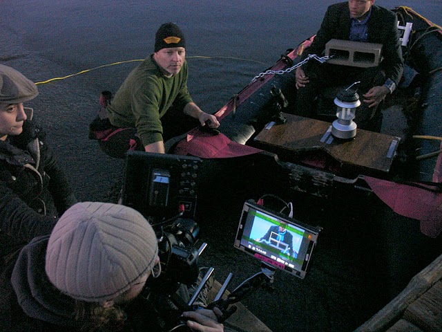 James Directing Heavy Lifting film