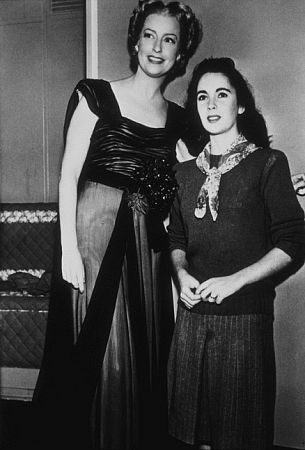 Elizabeth Taylor and Jeanette MacDonald C. 1947