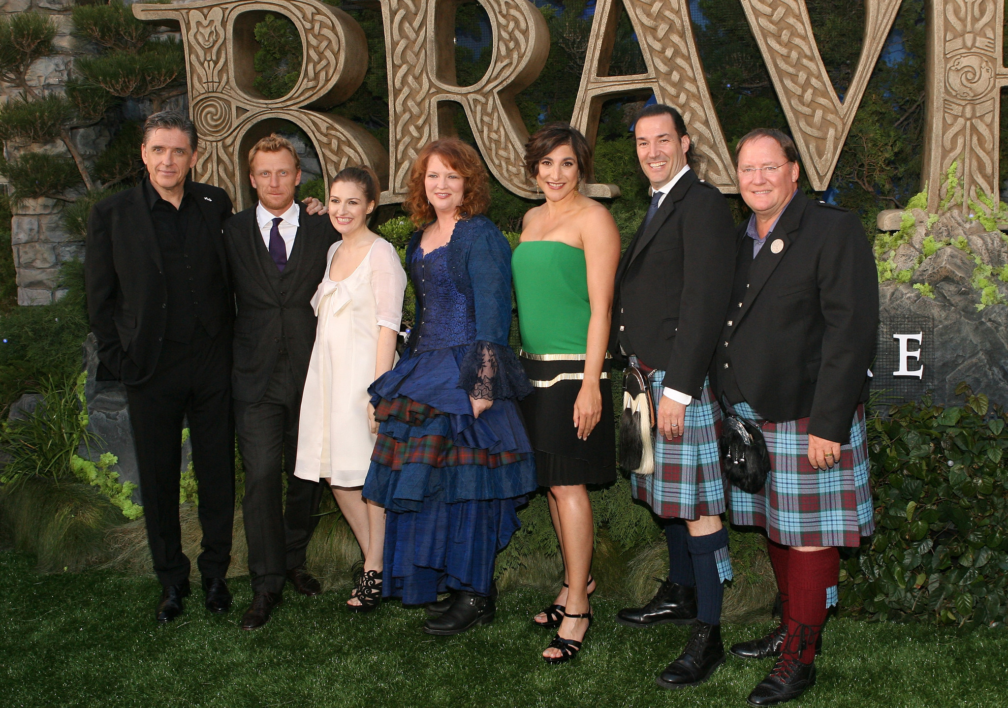 John Lasseter, Craig Ferguson, Kelly Macdonald, Kevin McKidd and Katherine Sarafian at event of Karaliska drasa (2012)
