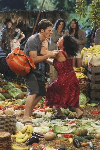 Still of Justina Machado and Zach Gilford in Off the Map (2011)