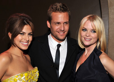 Jaime King, Gabriel Macht and Eva Mendes at event of The Spirit (2008)