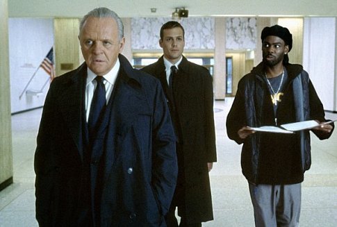 Still of Anthony Hopkins, Chris Rock and Gabriel Macht in Bad Company (2002)