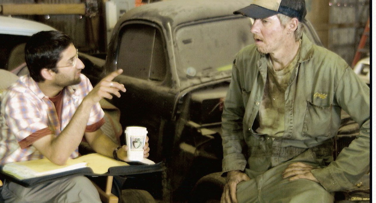 J.C. MacKenzie and Asif Kapadia on set of 