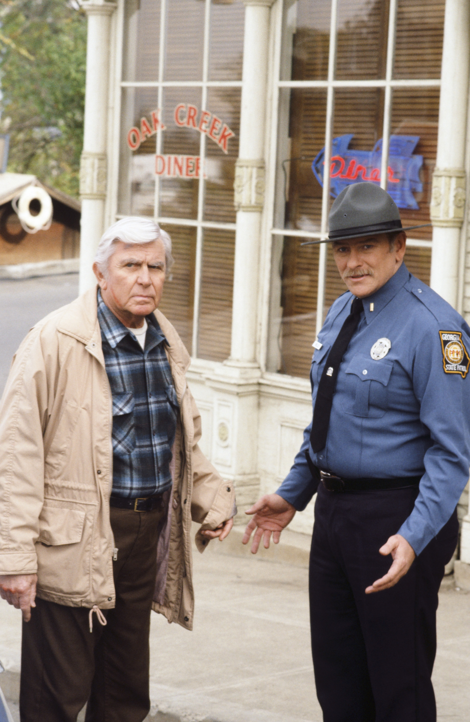Still of Andy Griffith and Will MacMillan in Matlock (1986)