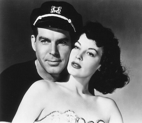 Still of Ava Gardner and Fred MacMurray in Singapore (1947)