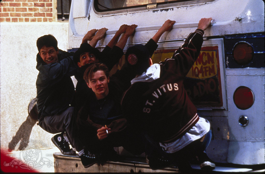 Still of Leonardo DiCaprio, Mark Wahlberg and James Madio in The Basketball Diaries (1995)