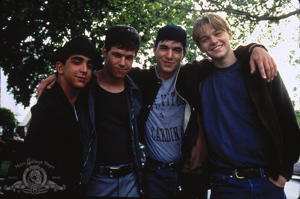 Still of Leonardo DiCaprio, Mark Wahlberg, James Madio and Patrick McGaw in The Basketball Diaries (1995)