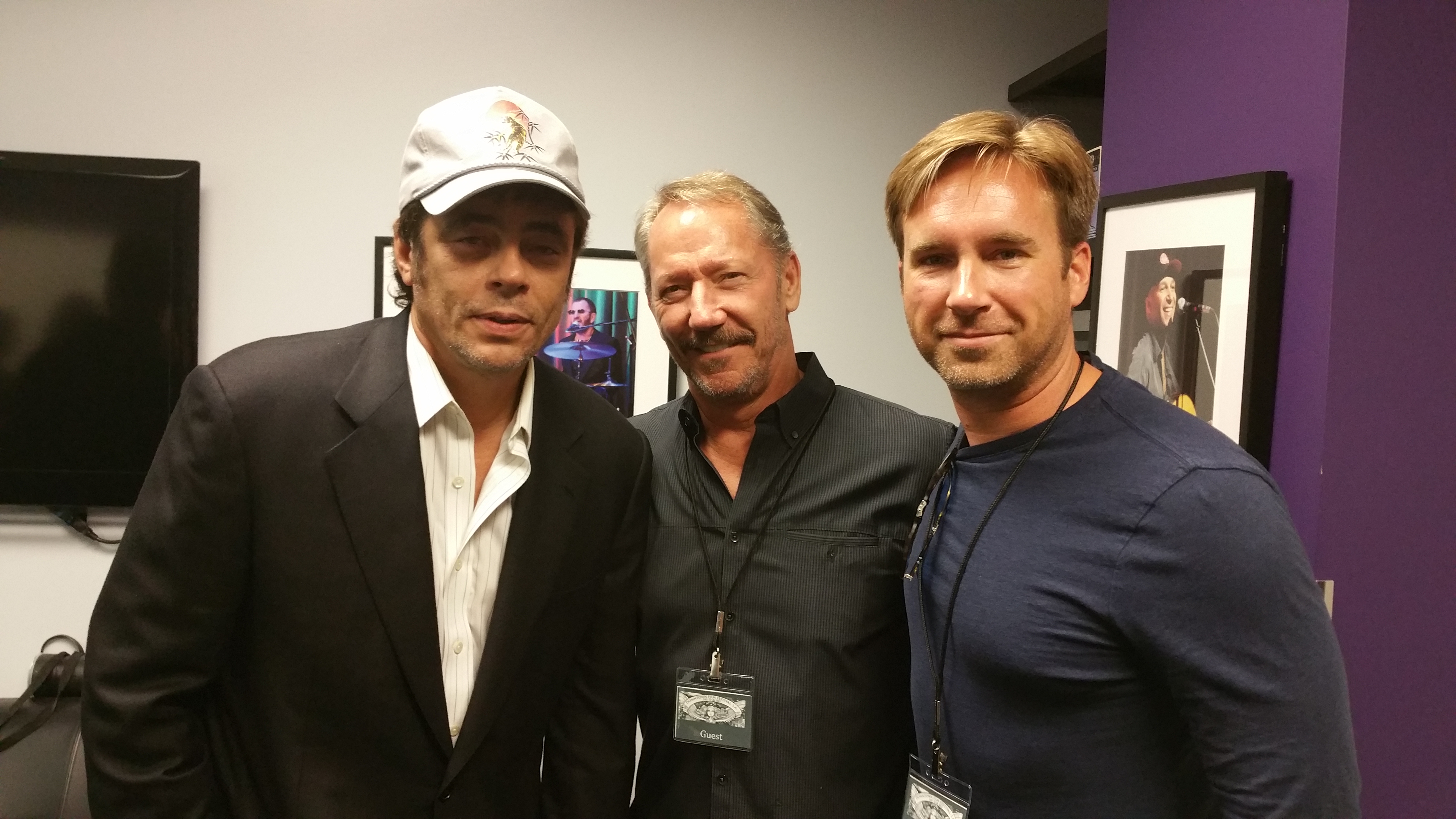 Benicio Del Toro, Chic Daniel and Michael Madison at the Downtown Film Festival Los Angeles 2015.