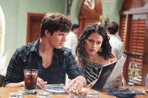 Still of Sarah Danielle Goldberg and Matt Lanter in 90210 (2008)