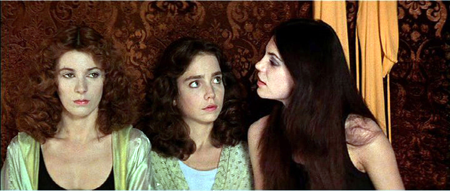 Stefania Casini, Jessica Harper and Barbara Magnolfi (right) in Suspiria Dario Argento 1977