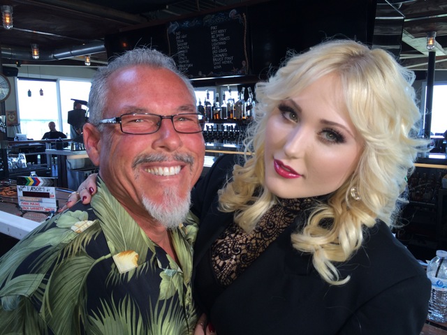 Mark Maine and Hayley Hasselhoff on the set of Fearless, our very first movie together...
