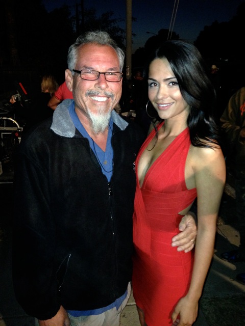 Mark Maine & Antoinette Kalaj on the set of La Migra...It's A Wrap!