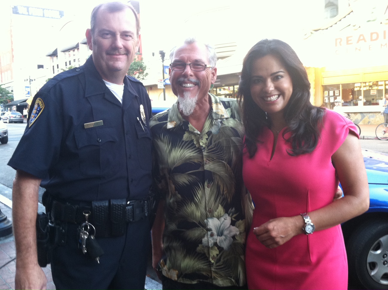 David Knight, Mark Maine & Iran Daniel on the set of La Migra