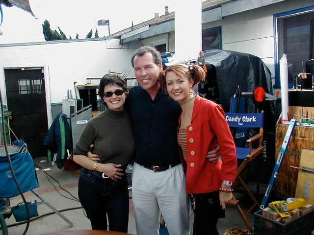 Vida Maine, Mark Maine & Ali Hillis on the set of The Month of August at the Miracles Cafe in Carlsbad CA