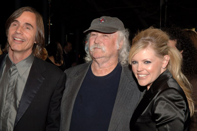 David Crosby, Jackson Browne and Natalie Maines