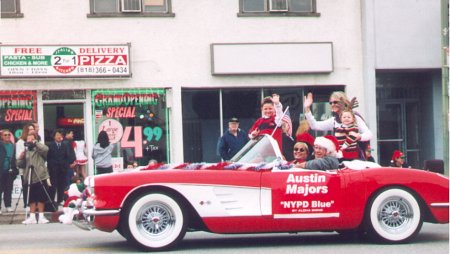 Austin Majors in the Hollywood Christmas Parade