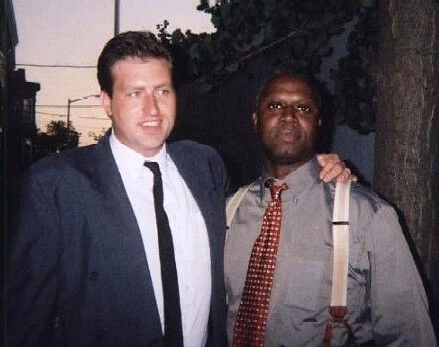 Paul Majors & Andre Braugher (Det. Marcellus Washington) - Set of HACK