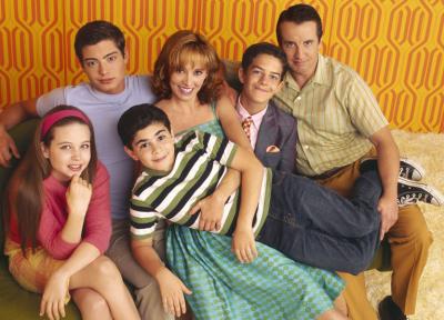 OLIVER BEENE on FOX. Pictured clockwise from center: Grant Rossenmeyer as Oliver Beene, Wendy Makkena as Charlotte, Andy Lawrence as Ted and Grant Shaud as Jerry.