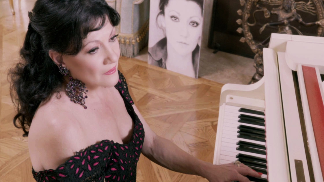 Irina Maleeva in her music video for 