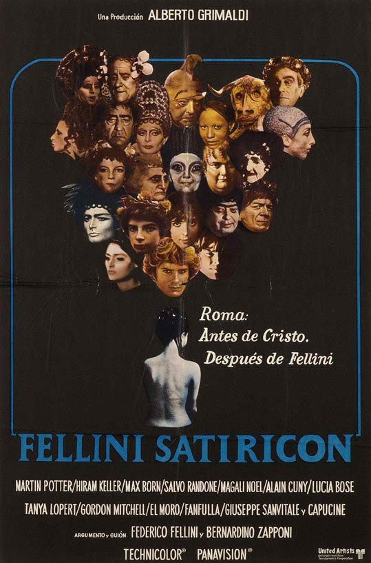 Movie poster for Fellini's Satyricon, in which Irina played three roles.