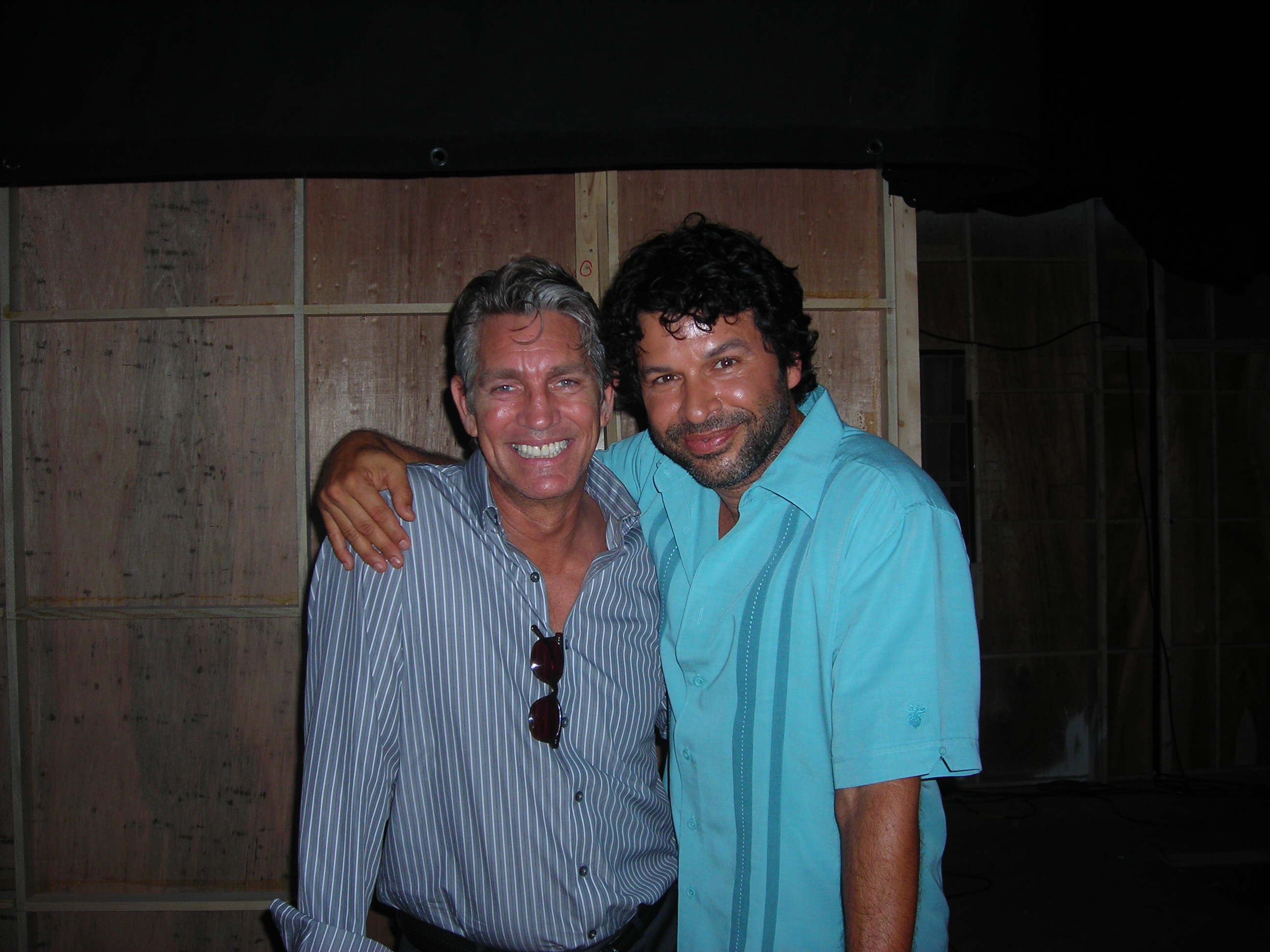 me and ERIC ROBERTS on the set of 