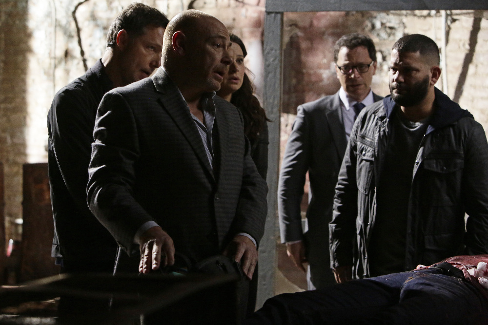 Still of Eugene Alper, Guillermo Díaz, Joshua Malina, George Newbern and Katie Lowes in Scandal (2012)