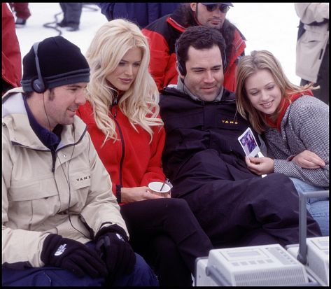 Victoria Silvstedt, A.J. Cook and Emmett Malloy in Out Cold (2001)