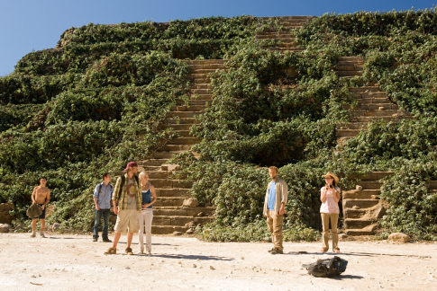 Still of Jonathan Tucker, Shawn Ashmore, Jena Malone, Laura Ramsey, Joe Anderson and Dimitri Baveas in The Ruins (2008)