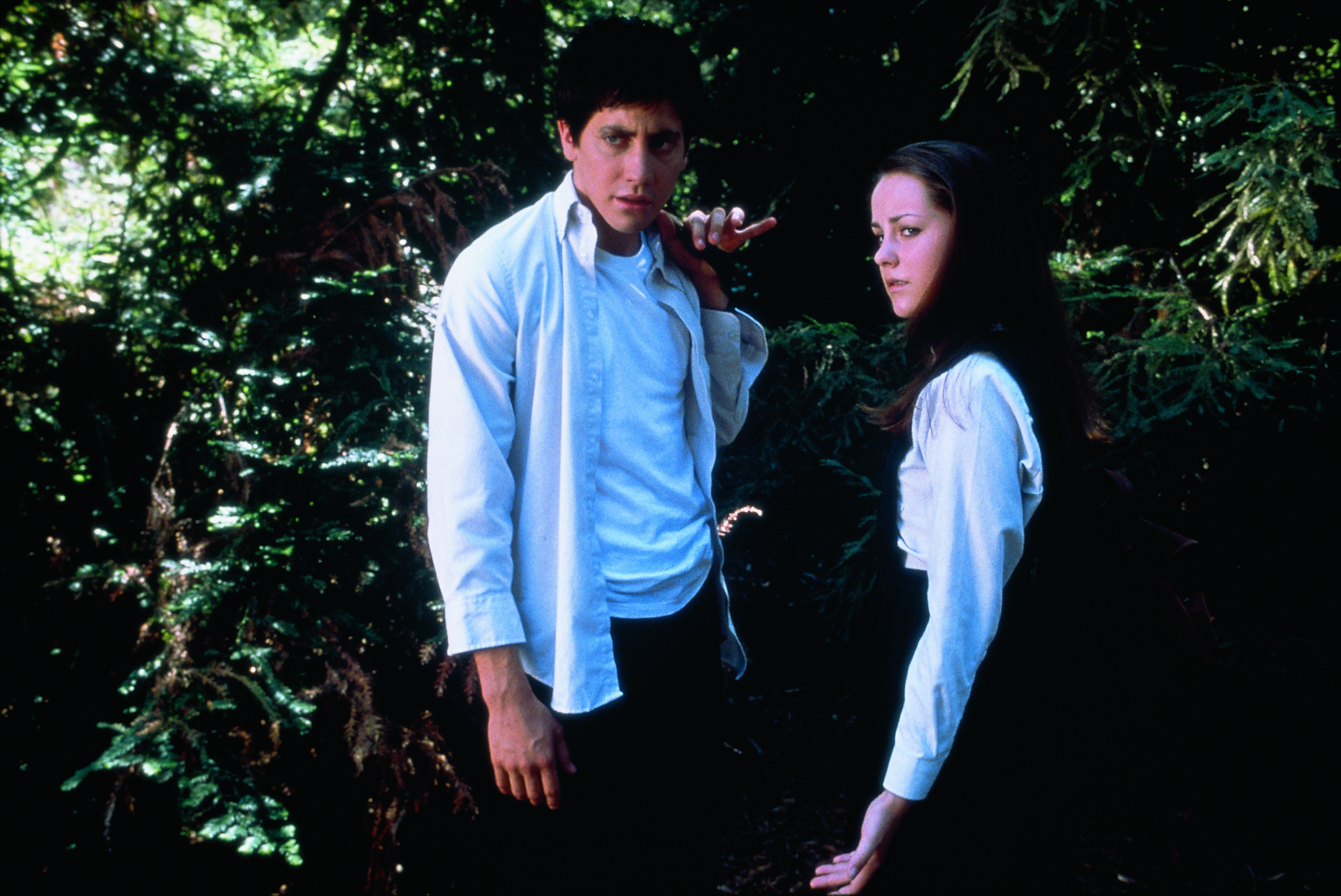 Still of Jake Gyllenhaal and Jena Malone in Donnie Darko (2001)