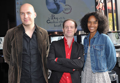 Director Stephane Berla, Director Mathias Malzieu and Producer Virginie Besson-Silla attend the HP and EuropaCorp Press Conference at the HP Lounge at the Majestic Hotel during the 63rd Annual International Cannes Film Festival on May 15, 2010 in Cannes, France.