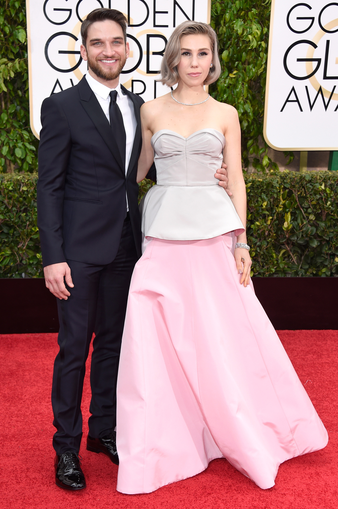 Zosia Mamet and Evan Jonigkeit at event of The 72nd Annual Golden Globe Awards (2015)