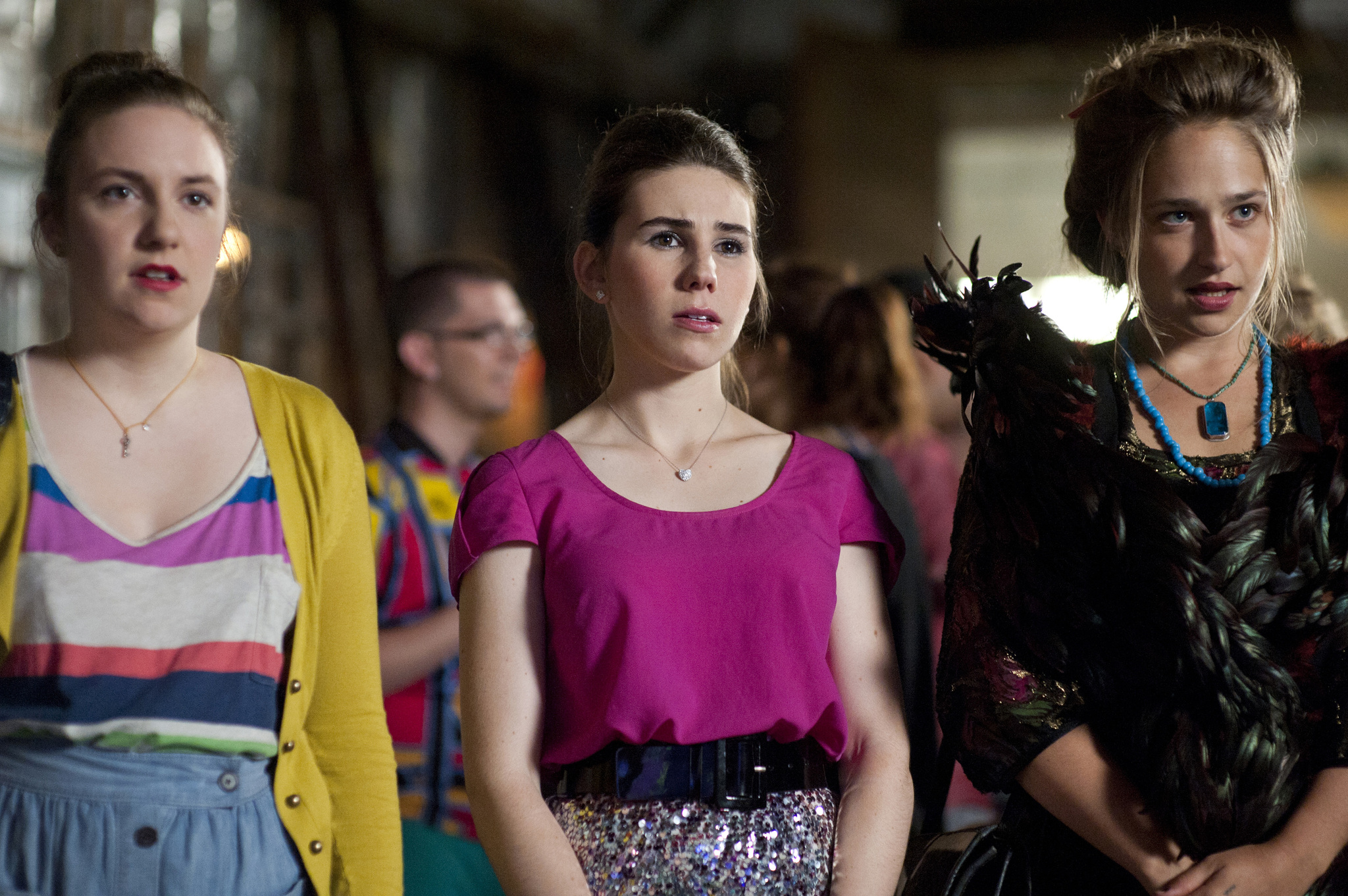 Still of Zosia Mamet, Lena Dunham and Jemima Kirke in Girls (2012)