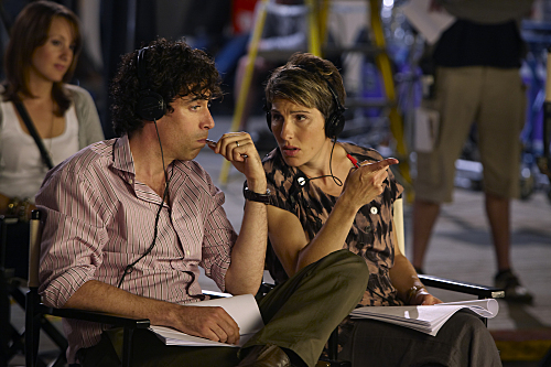 Still of Tamsin Greig and Stephen Mangan in Episodes (2011)