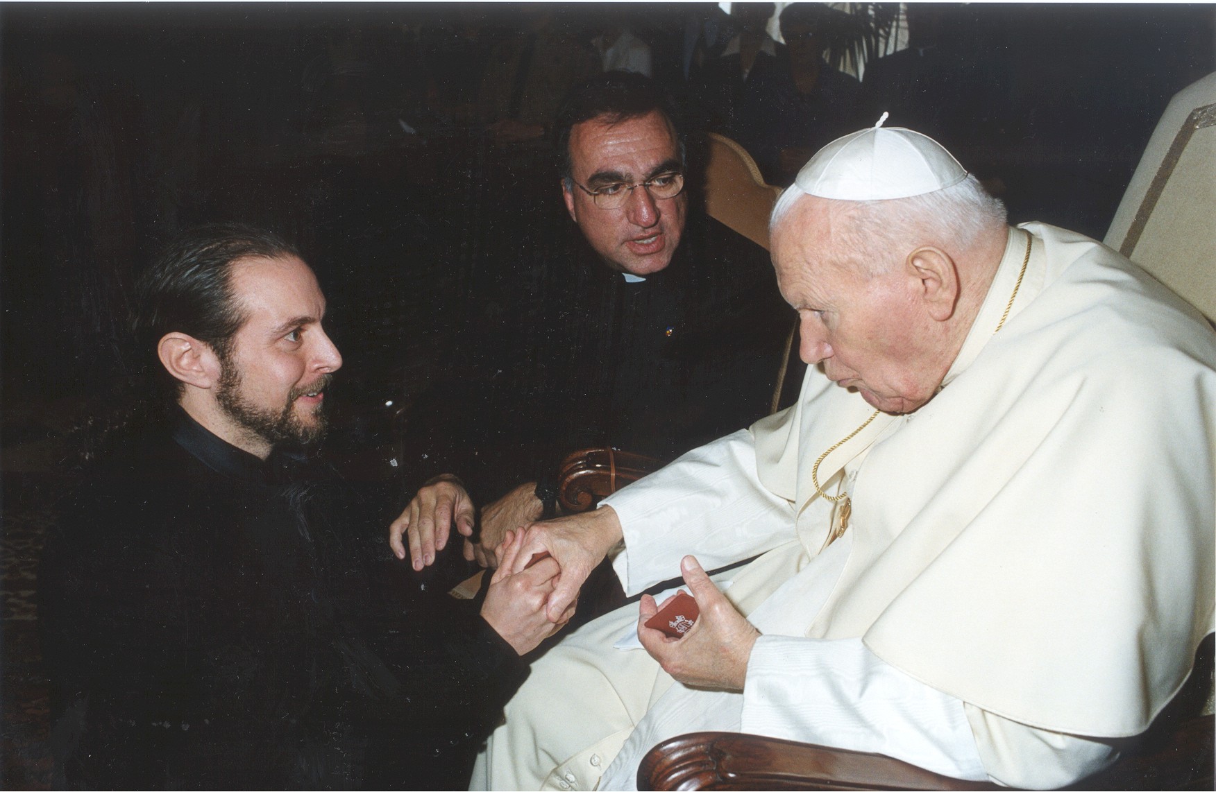 With Pope John Paul II in Rome in 2003.