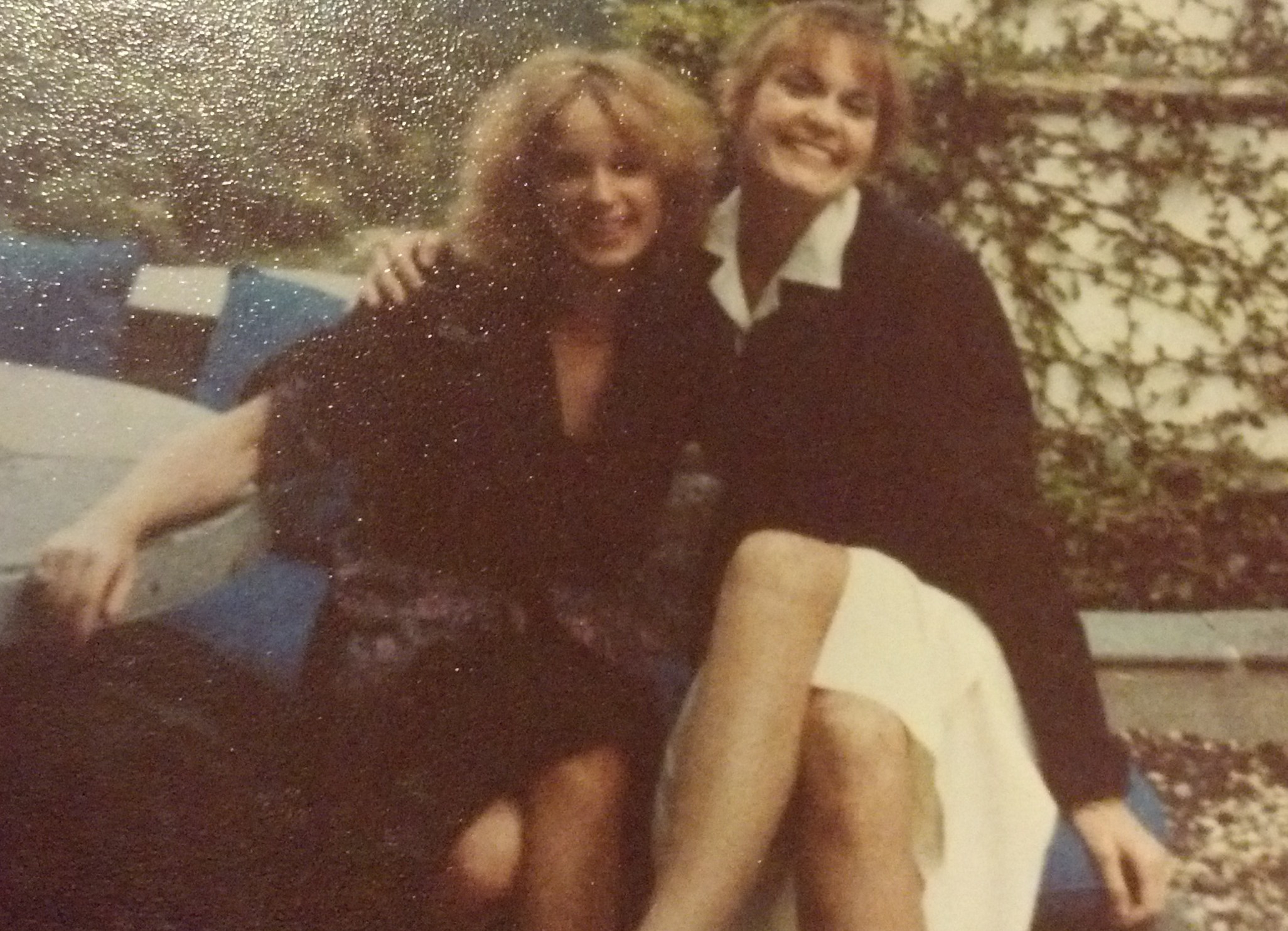 Sharon with friend 1969 Hollywood Hills