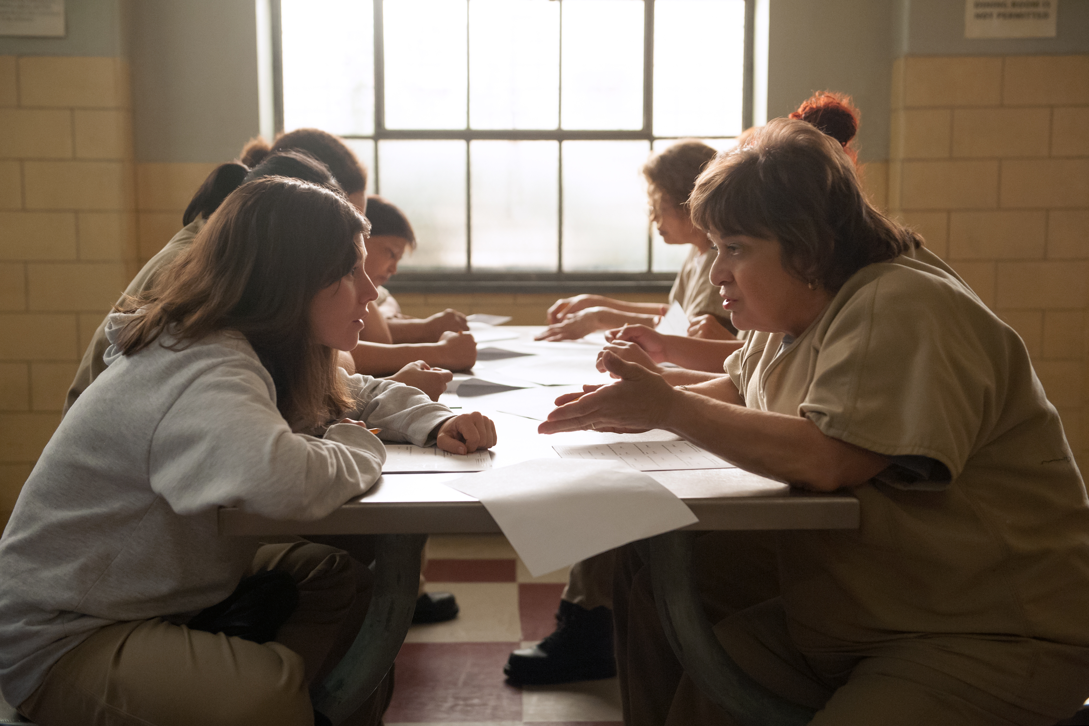 Still of Taryn Manning and Lin Tucci in Orange Is the New Black (2013)