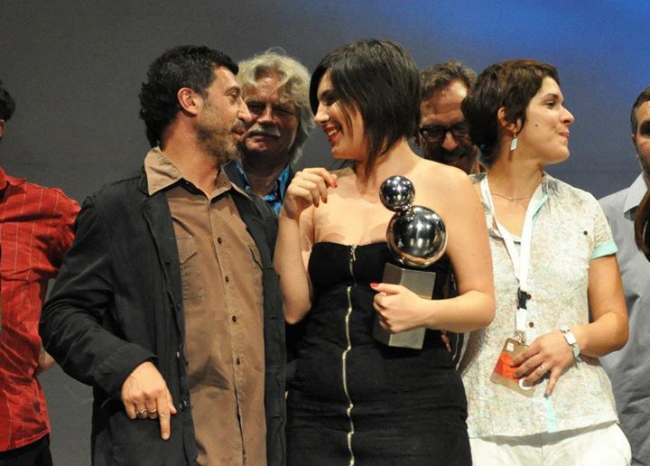 Davide Manuli and Maja Milos in NOVI SAD FILM FESTIVAL, Serbia.