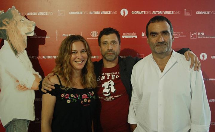 Davide Manuli at VENICE DAYS 2012, with Simona Caramelli and Gianluca Arcopinto, for GIROTONDO, GIRO INTORNO AL MONDO in Directors Cut version.