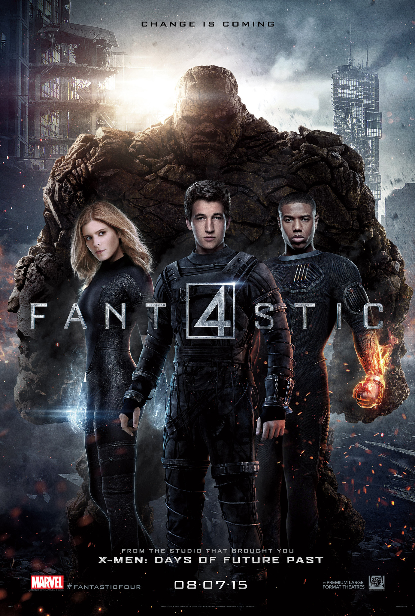 Michael B. Jordan, Kate Mara and Miles Teller in Fantastic Four (2015)