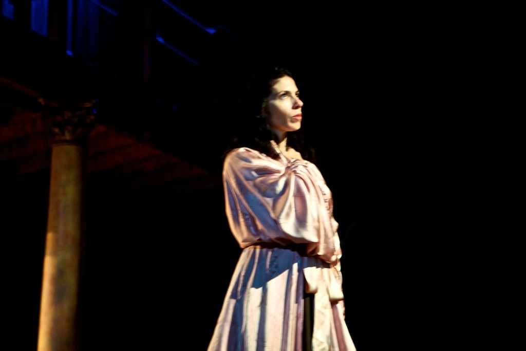 Lucia Marano as Anna Magnani in ROMAN NIGHTS, written by Franco D'Alessandro and directed by Eva Minemar @ The Will Geer Theatricum Botanicum.