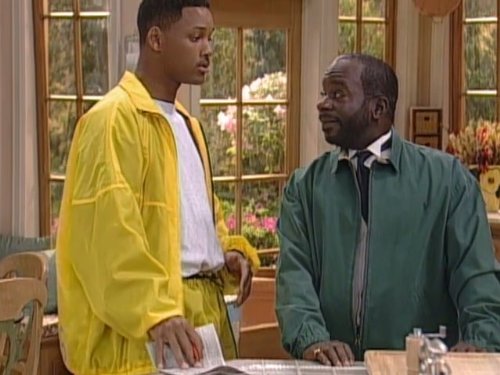 Still of Will Smith and Joseph Marcell in The Fresh Prince of Bel-Air (1990)