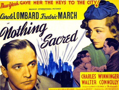 Carole Lombard and Fredric March in Nothing Sacred (1937)