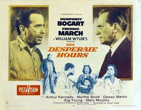 Humphrey Bogart and Fredric March in The Desperate Hours (1955)