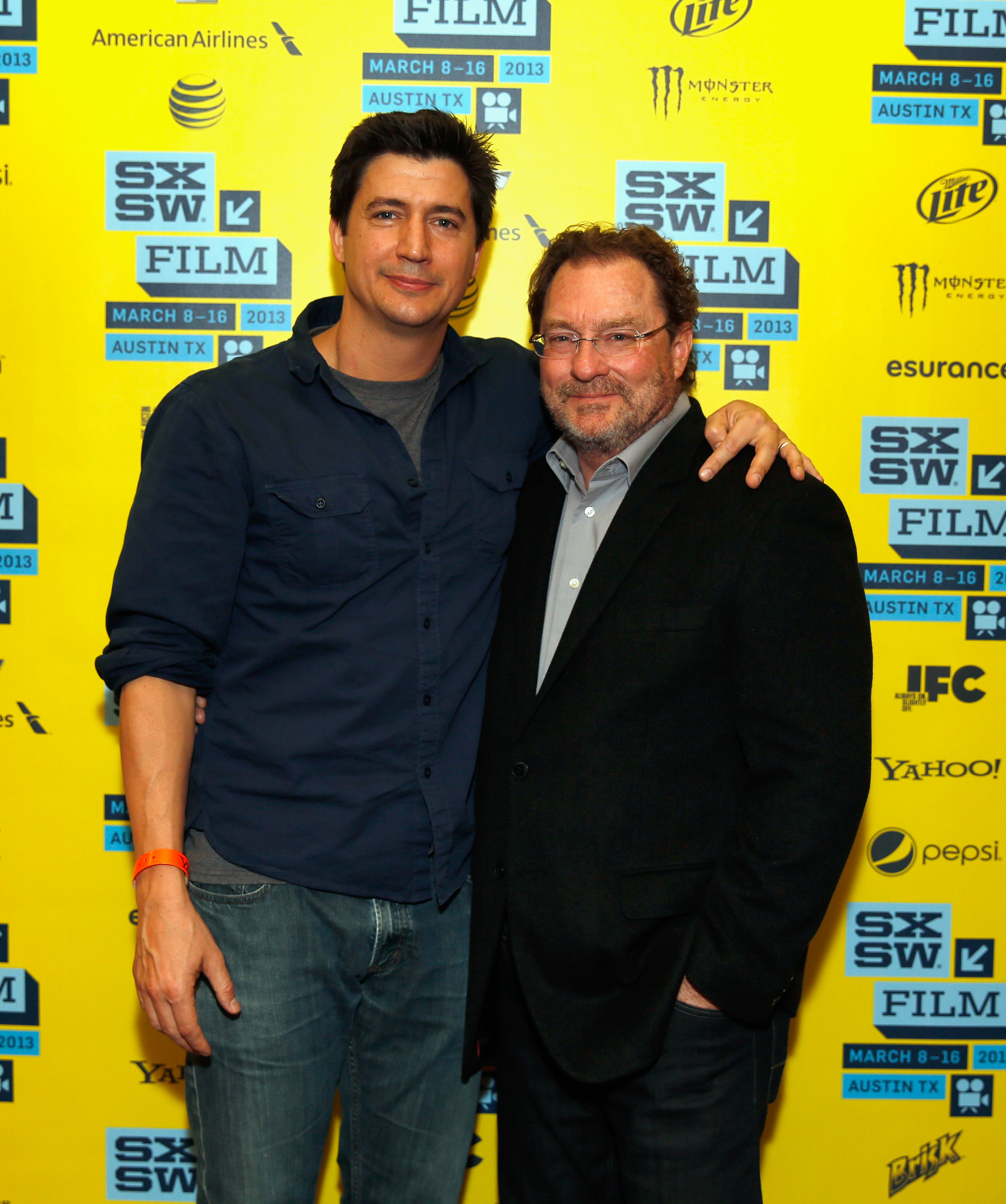 Ken Marino and Stephen Root at event of Bad Milo! (2013)