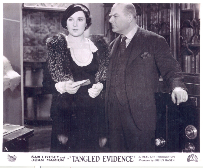 'TANGLED EVIDENCE' 1934 SAM LIVESEY & JOAN MARION